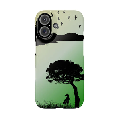 Scenery Print Slim Phone Cases