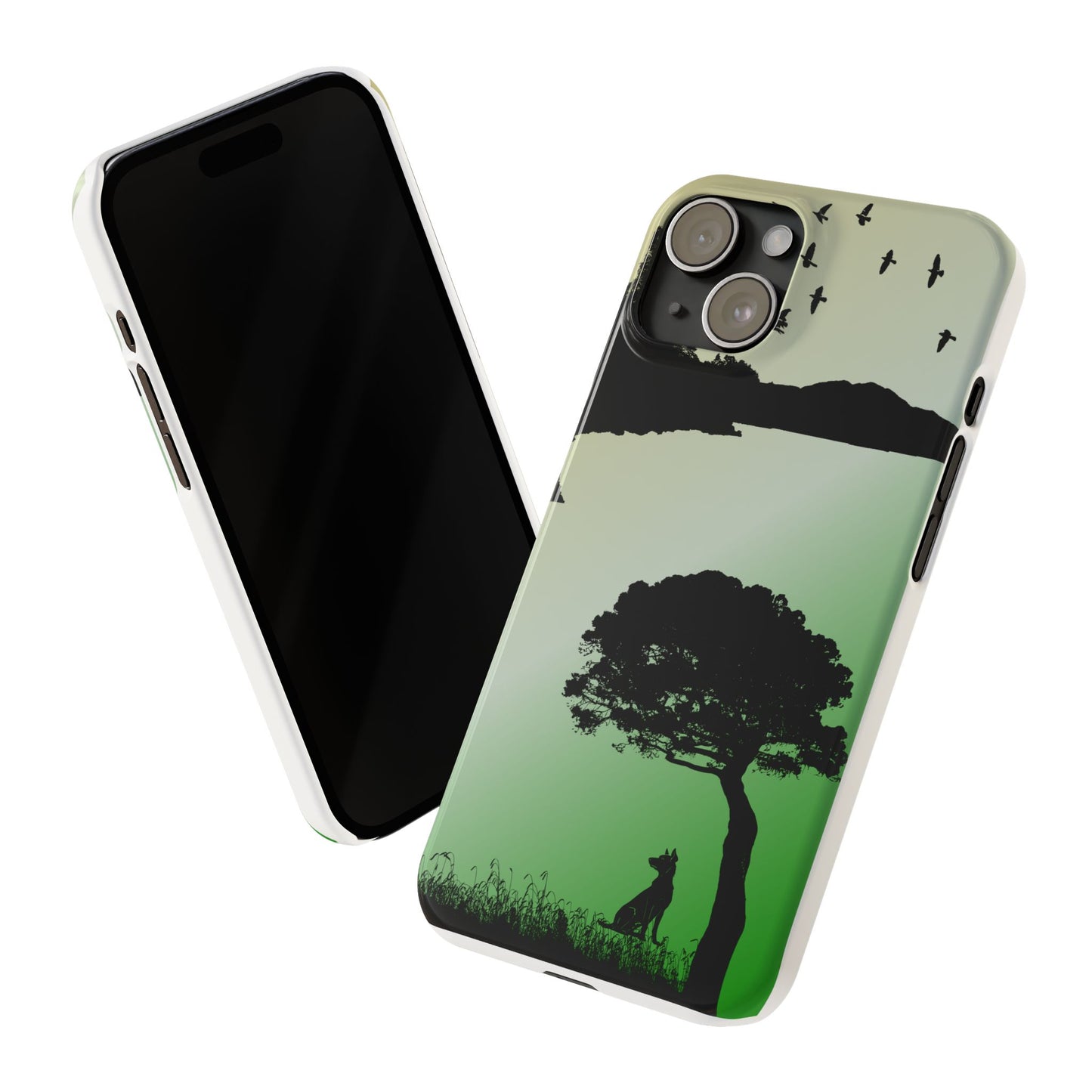 Scenery Print Slim Phone Cases