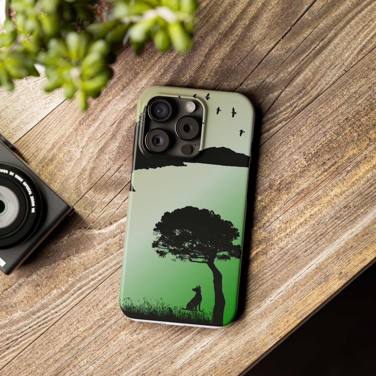 Scenery Print Slim Phone Cases