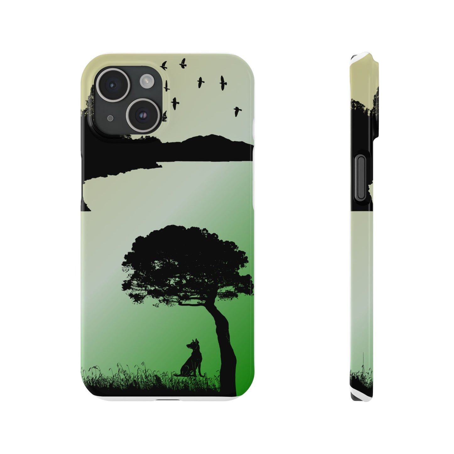 Scenery Print Slim Phone Cases