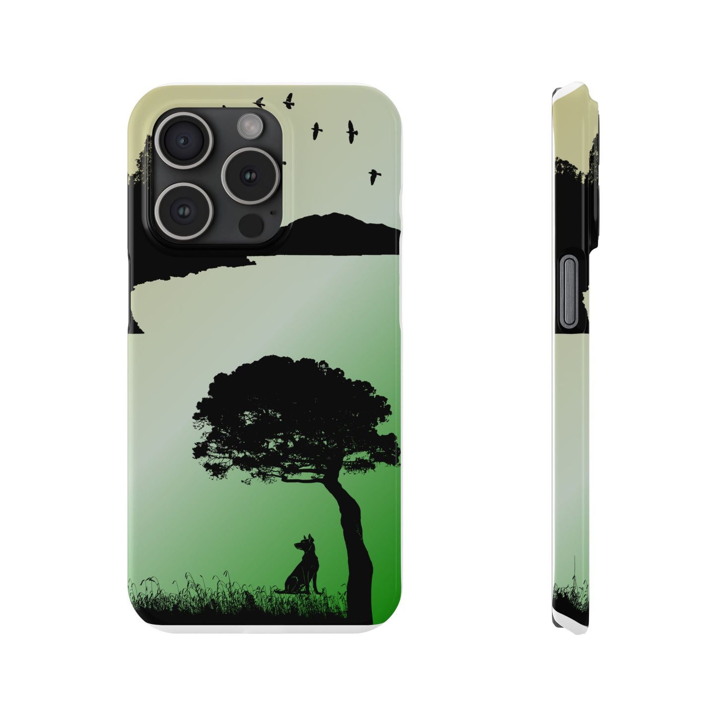 Scenery Print Slim Phone Cases